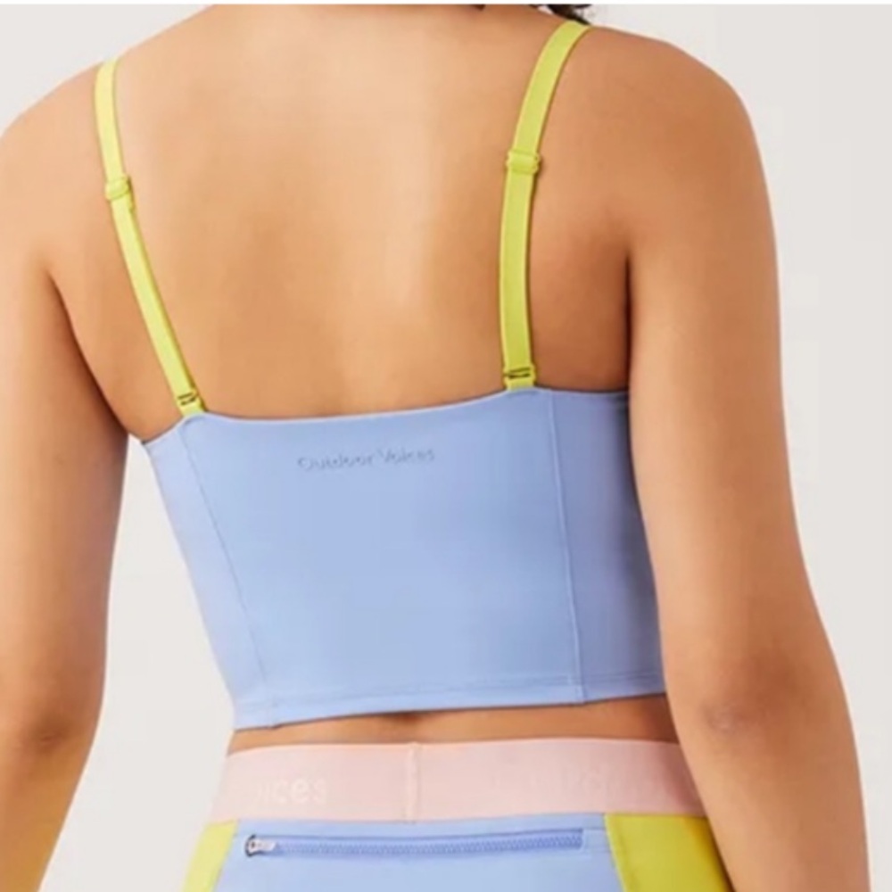 Outdoor Voices Superform Femme Crop Sky/Lime - Picture 3 of 7